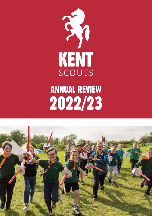 Kent Scouts Annual Review 2022/23 Cover
